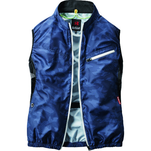 【廃番】バートル エアークラフトベスト AC1024−33−L カモフラネイビー AC1024-33-L