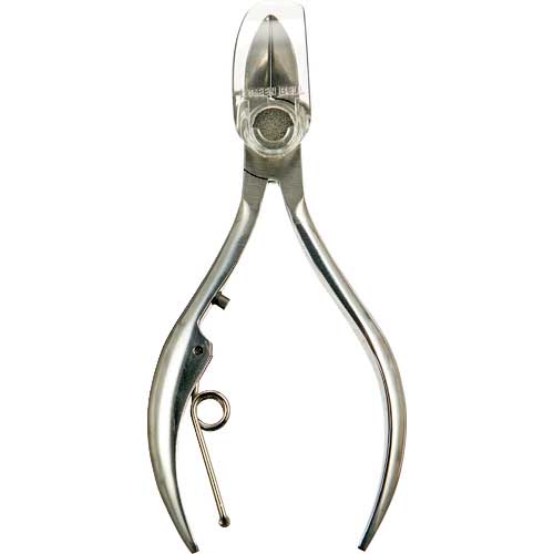 GREENBELL ステンレス製ニッパーつめきり つめ飛びガード付き 全長110mm G-1050