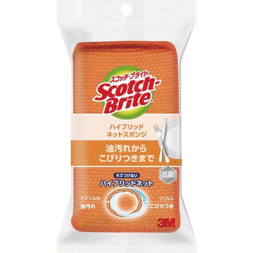 3M スコッチ・ブライトハイブリッドネットスポンジ