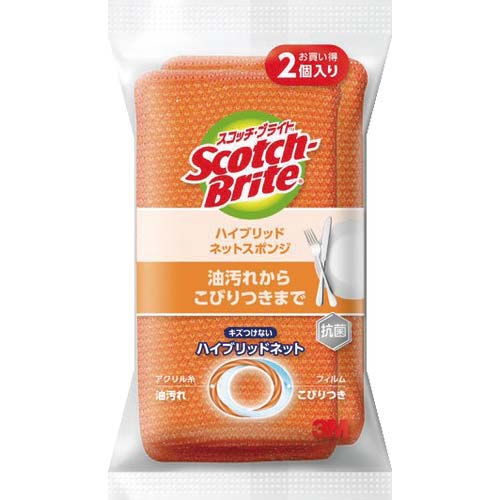 3M スコッチ・ブライト ハイブリッドネットスポンジ