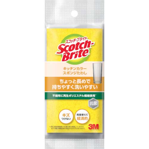3M スコッチ・ブライトキッチンカラースポンジ イエロー SS-74K YEL