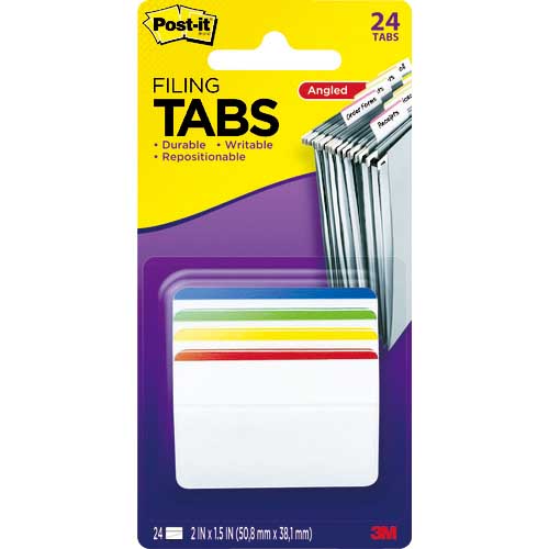【廃番】3M ポスト・イット 超丈夫なインデックス 50.8X38.1mm 6枚X4色24枚 686A-1
