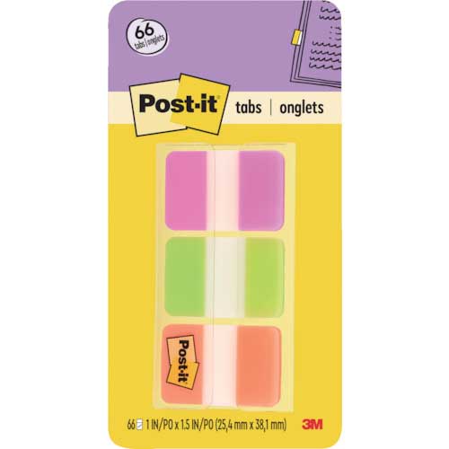 3M ポスト・イット 超丈夫なインデックス 38X25.4mm 66枚 3色 686-PGO