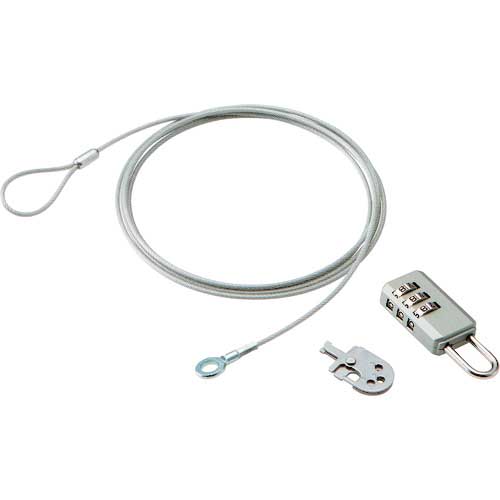 ELECOM ノートパソコン&マウスセキュリティロック(ダイヤル式南京錠) ESL-10A