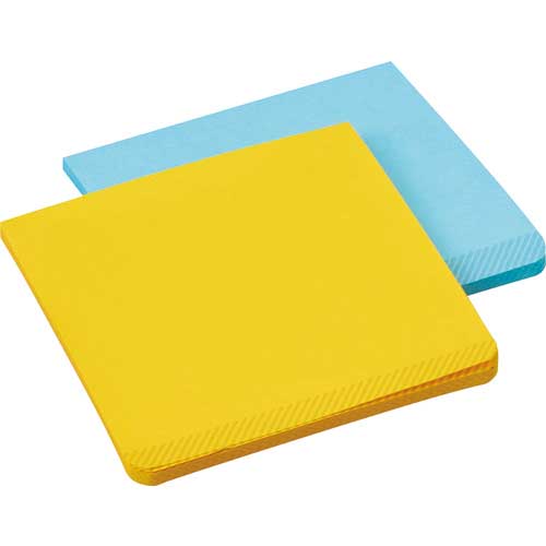 【廃番】3M ポスト・イット 全面強粘着ノート 74x74mm ビビットイエロー、エレクトリックブルー 30枚x2パッド F-33YB