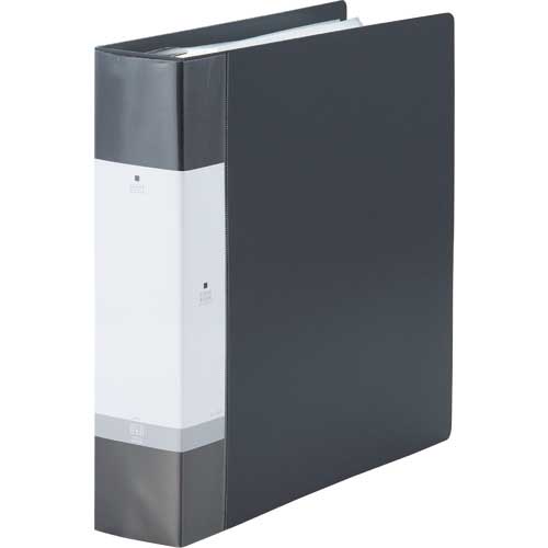 LIHIT 交換式クリヤーブック56枚 黒 G3808-24