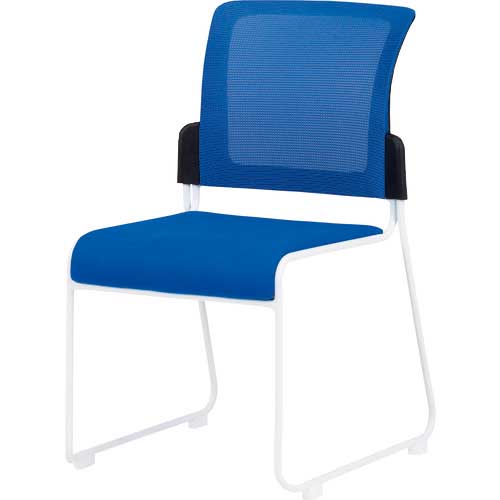 ■TOKIO スタッキングチェア メッシュ MCR-2 ブルー MCR2BL(1492035)[法人・事業所限定][直送元]