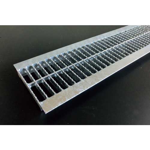 奥岡 スチール製 U字溝用 グレーチング 溝幅180用 中間目 ノンスリップ OKUN-M3 18-19