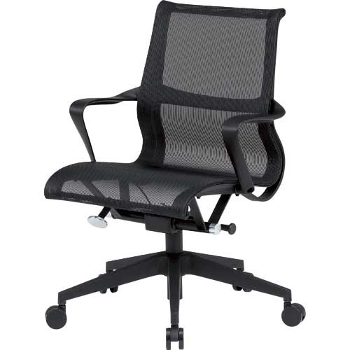 【廃番】TRUSCO オールメッシュオフィスチェア ブラック TRMC-3M-BK