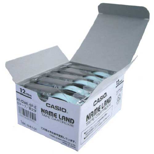 カシオ ネームランド用テープカートリッジ(スタンダードテープ5個入)