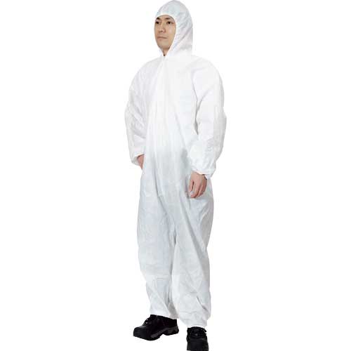 【廃番】TRUSCO 【売切廃番】一般作業用不織布製使い捨て保護服 3Lサイズ PW-3L