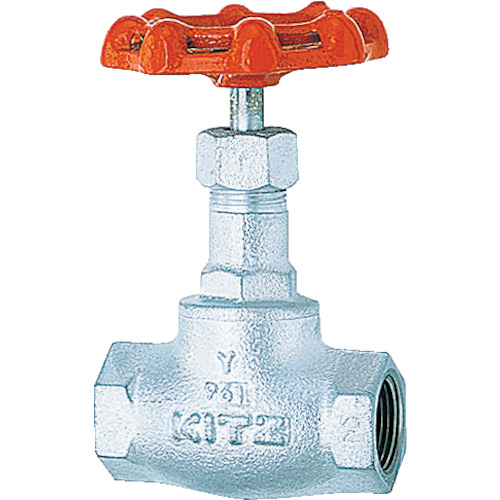 KITZ グローブバルブ(JIS10K準拠品・ダクタイル鋳鉄) 呼び径B:1/2 10SJ-15A
