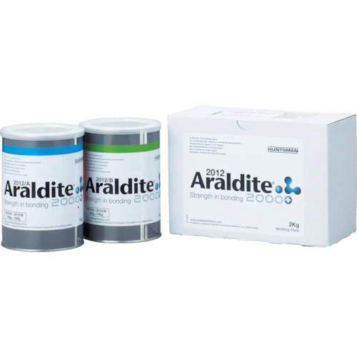 アラルダイト エポキシ系接着剤2液タイプ 2012WP (1S=1箱) 淡黄色 2012-WP