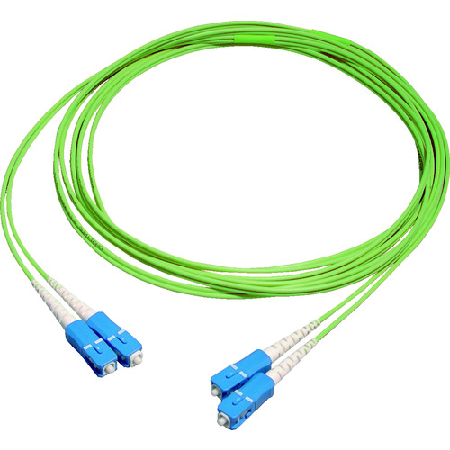 住友電工 両端SCコネクタ付GI(1G)メガネコード コード色:若草 長さ2m 外径1.7mm エコ仕様 2-SC-SC-1G-2