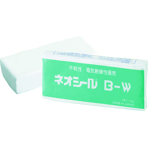 日東化成 電設用補修剤 不乾性パテ ネオシールB‐W 1KG ホワイト B-W