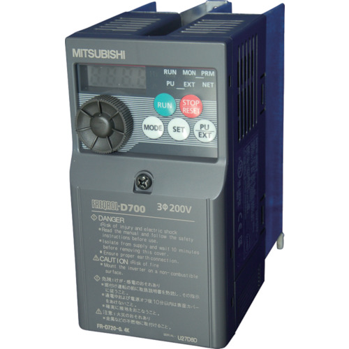 三菱電機 汎用インバータ FREQROL-D700シリーズ FR-D720-0.4K