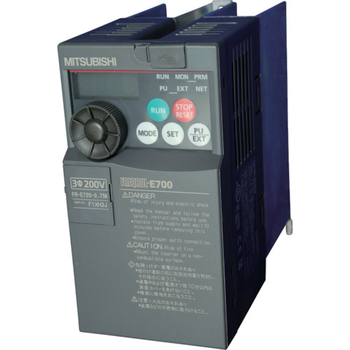 【廃番】三菱電機 汎用インバータ FREQROL-E700シリーズ 三相200V 0.75KW FR-E720-0.75K