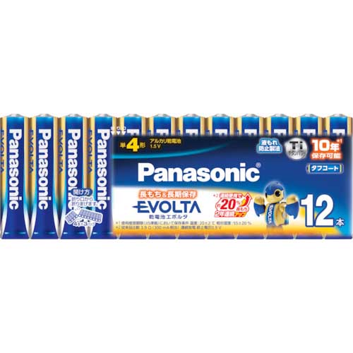 Panasonic エボルタ乾電池 お買得単4形 12本パック LR03EJ/12SW