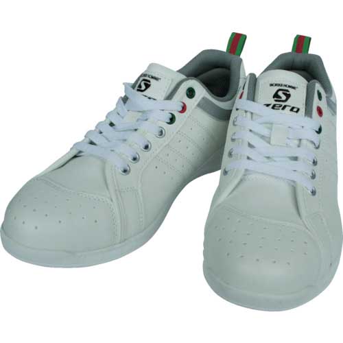 【廃番】ユニワールド WORKS HOMME S-ZERO セーフティシューズ 白 SZ-002