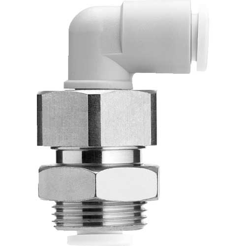 SMC ワンタッチ管継手-隔壁エルボ10-KQ2 10-KQ2LE08-00N