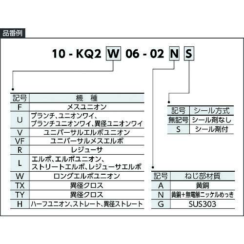 SMC ワンタッチ管継手-ユニバーサルエルボユニオン10-KQ2 10-KQ2V06-02N