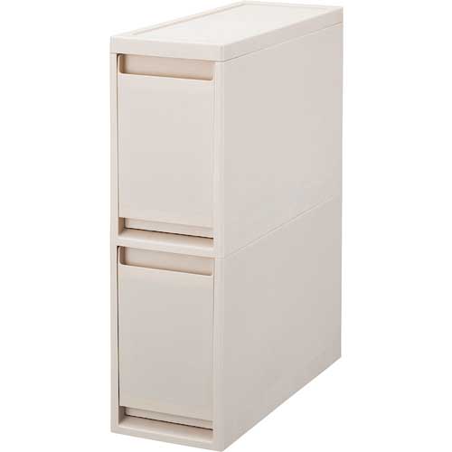 【廃番】TENMA フィッツワーク A4ファイルも入るデスク下引出ケース M2段 110011836