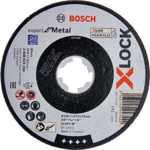 ボッシュ X-LOCK 切断砥石125x1.6鉄EX 2608619254