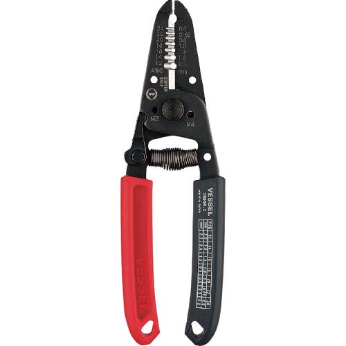 VESSEL ワイヤーストリッパーねじカッター付 No.3500E-3(単線・より線用) 3500E-3