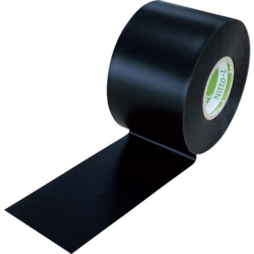 日東エルマテ 日東エルマテリアル 塩化ビニル系防食テープ NO.51LS 0.4mm×50mm×10M ブラック(5巻入り) 51LS-50BK