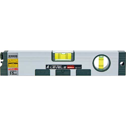 シンワ レーザービームレベル2 300mm マグネット付 76165