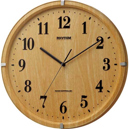 Small World Rhythm 掛時計 楕円形　報時付き掛け時計　電波時計 RHYTHM 掛時計 Small World Rhythm 掛時計 楕円形 報時付き掛け時計
