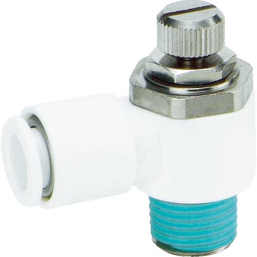 SMC 難燃性ワンタッチ管継手付スピードコントローラ AS2201F-02-08W2