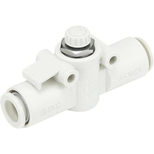 SMC ワンタッチ管継手スピードコントローラ(インラインタイプ) AS3002F-10