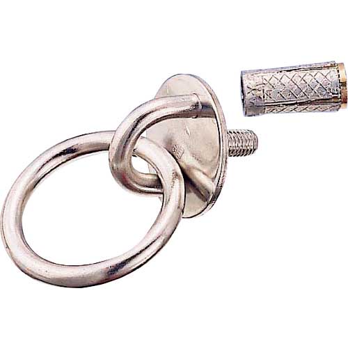 水本 アイプレート ステンレス ネジ込みラウンドアイ丸カン(アンカープラグ付) 捻子径M-8 B-064