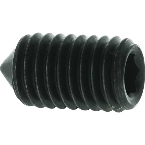 TRUSCO 六角穴付止めねじ とがり先 黒染め M4×12 50本入 B127-0412