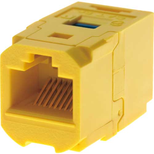 PANDUIT カテゴリ6 JJアダプタ(RJ45中継用ジャック) 黄 CC688YL