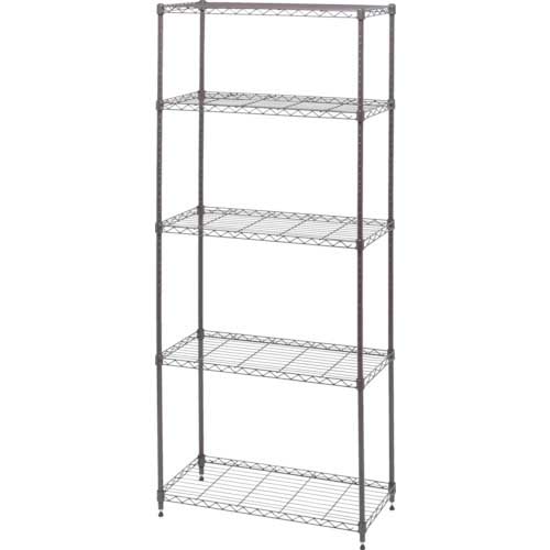 アイリスオーヤマ 573637 カラーメタルラック ハイタイプ CMM-75185-BWN