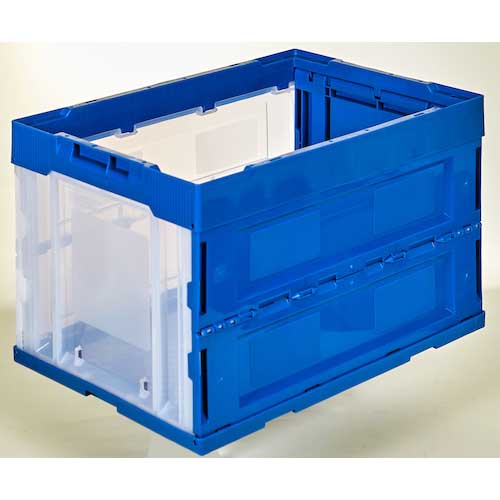 【廃番】TRUSCO オリコン α折りたたみコンテナ 50L ハーフカラー CR-S50N-BT