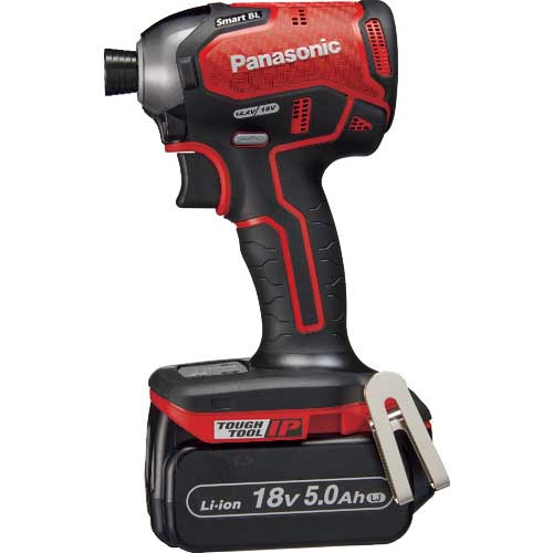 Panasonic デュアル インパクトドライバー 18V 5.0Ahセット 赤 EZ76A1LJ2G-R