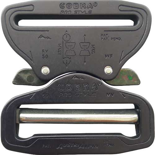 ALPIN COBRAプロスタイル バックル 50MM XLトリガー マットブラック VF FY50MVF-XB-ELOX