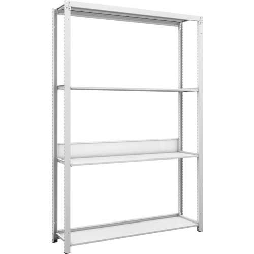 【廃番】TRUSCO スチールラック K1型抗菌塗装高密度収納棚 H1900XW1250XD325 4段 K1-6434