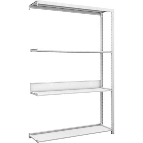 【廃番】TRUSCO スチールラック K1型抗菌塗装高密度収納棚 H1900XW1250XD325 4段 連結型 K1-6434B