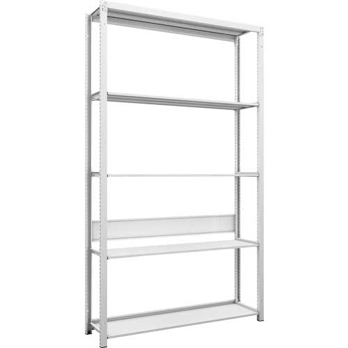 【廃番】TRUSCO スチールラック K1型抗菌塗装高密度収納棚 H2200XW1250XD325 5段 K1-7435