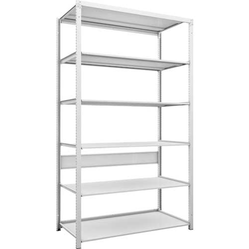 【廃番】TRUSCO スチールラック K1型抗菌塗装高密度収納棚 H2200XW1250XD625 6段 K1-7466