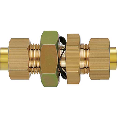 SMC インサート管継手 隔壁用ユニオン 黄銅スリーブ 6mm KFE06B-00
