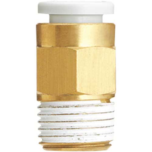 SMC ワンタッチ管継手 ハーフユニオン 6mm・R3/8 KQ2H06-03AS