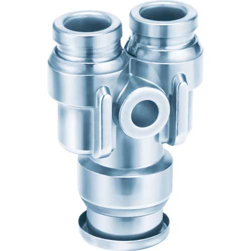 SMC SUS316ワンタッチ-ユニオンワイ KQG2U04-06