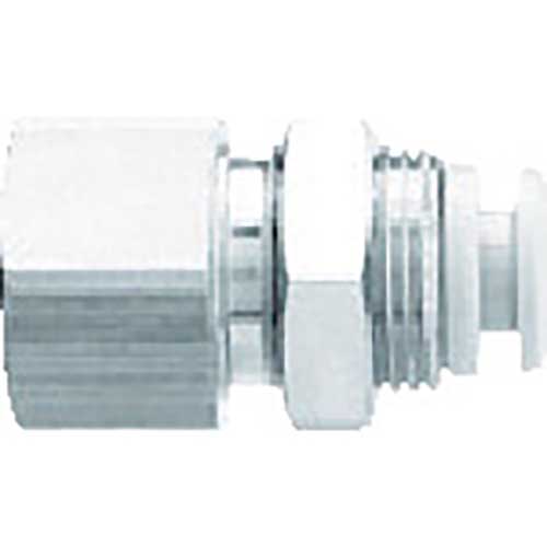 SMC 難燃性FRワンタッチ管継手 隔壁用メスユニオン 10mm・1/4 KRE10-02W2