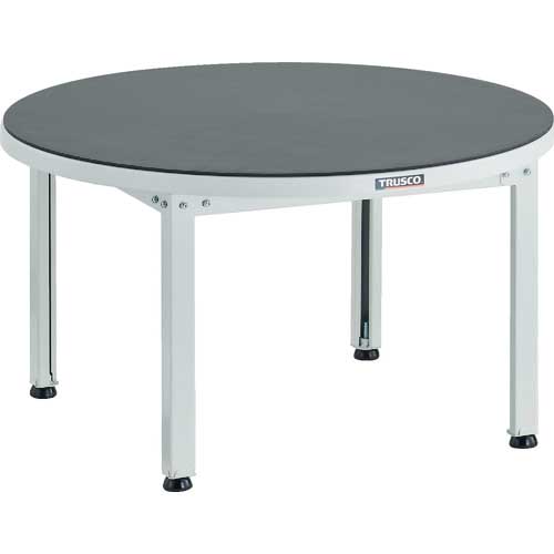 TRUSCO LC型大型回転台 Φ860XH500 ゴムマット張り 脚付 LC9080G-K5