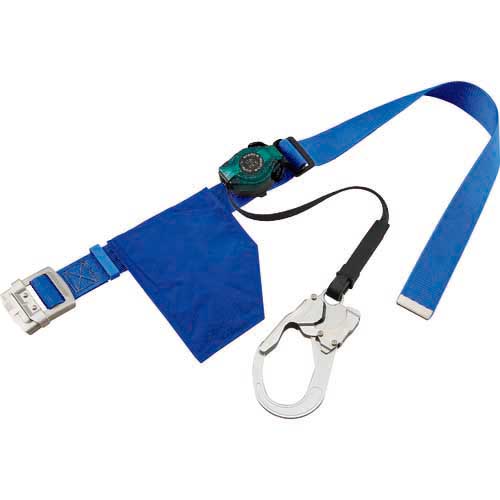 【廃番】サンコー タイタン RICORO-Nライト ロック装置付巻取器式胴ベルト スカイブルー RA507-SB